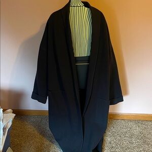Eileen Fisher open wool coat